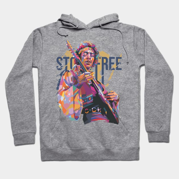 ROCK GUITARIST LEGEND Hoodie by Suroto